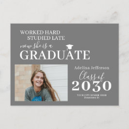 Modern fototypografi student studenten meddelande vykort