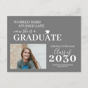 Modern fototypografi student studenten meddelande vykort