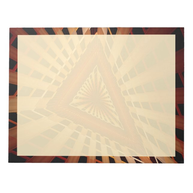 Modern Fractal grafik i 3D Fantasy Network Anteckningsblock (Framsida)