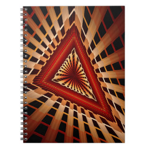 Modern Fractal grafik i 3D Fantasy Network Anteckningsbok