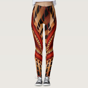 Modern Fractal grafik i 3D Fantasy Network Leggings