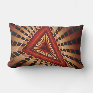 Modern Fractal grafik i 3D Fantasy Network Lumbarkudde