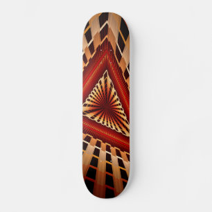 Modern Fractal grafik i 3D Fantasy Network Mini Skateboard Bräda 18,5 Cm