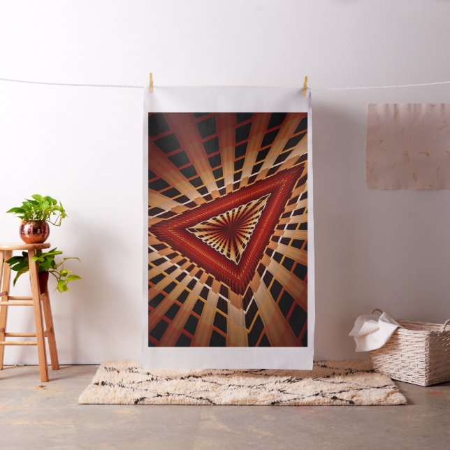 Modern Fractal grafik i 3D Fantasy Network Tyg (In Situ)