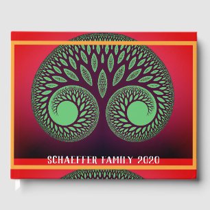 Modern Fractal Livets träd familjeåterförening Gästböcker