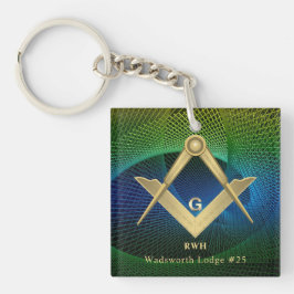 Modern Fractal Masonic Monogrammed