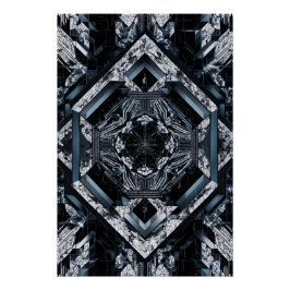 Modern Fractal: Multi Planar Nexus HD-76 Perfect Poster