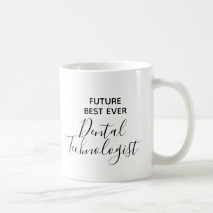 Modern framtida bästa någonsin tandtekniker kaffemugg