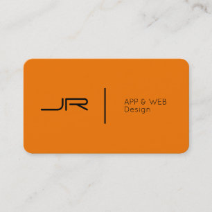 Modern framtida svart för logotypstilorange visitkort