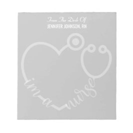 Modern från sjukskrivningen Stethoscope Namn Anteckningsblock