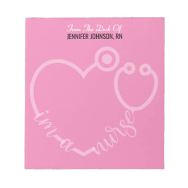 Modern från sjukskrivningen Stethoscope Namn Anteckningsblock