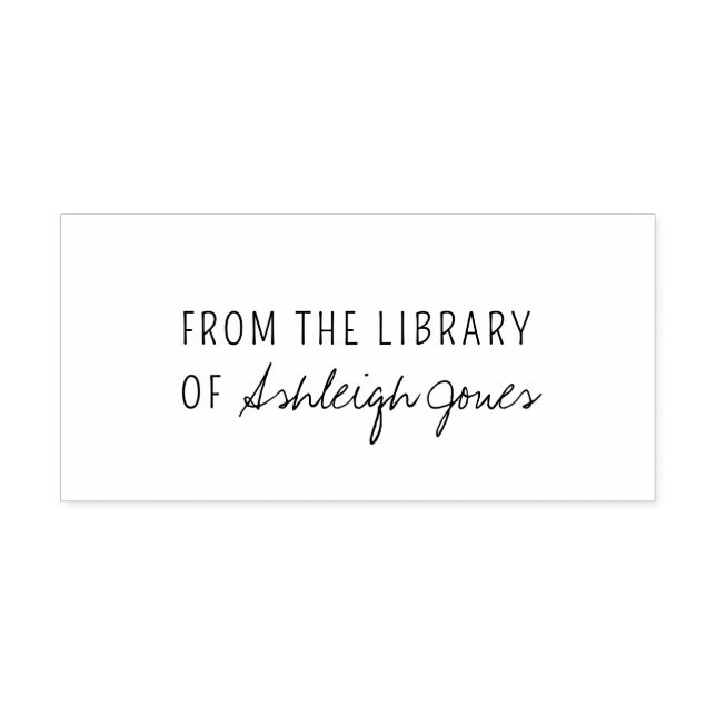 Modern från The Library of Simple Script Självfärgande Stämpel (Design)