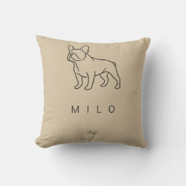 Modern fransk bulldogg kaffemugg | Anpassat namn Kudde