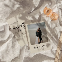 Modern Fransk Whimsical Retro Photo Unique Bröllop