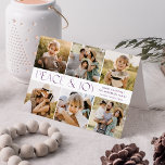 Modern fred och Joy Photo Collage Helgkort<br><div class="desc">Färgfullt och modernt kort för helgdag med 6 fotosamlingar av dina favoritfoton i familjen på framsidan. "Peace and Joy" visas i alternerande ljus och mörkens lila-bokstäver. Anpassa kortets framsida genom att lägga till en anpassningsbar Julhälsningar, namn och året. Insidan av kortet har plats för ditt skrivna eller handskrivna personliga meddelande....</div>