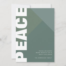 Modern fredsfotokollage julkort