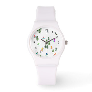 Modern Freeride Snowboarder Snowboarder Art Armbandsur