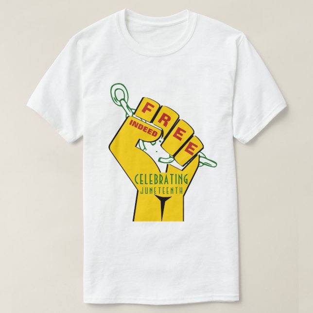 Modern fri JUNETEENTH T Shirt (Design framsida)