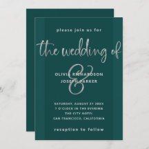 Modern Frieri | Emerald Grönt och Silver Bröllop