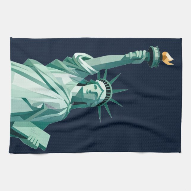 Modern Frihetsgudinnan Kitchen Towel Kökshandduk (Horisontell)