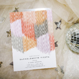 Modern Fringe Bachelorette Party-inbjudan Spara Datumet