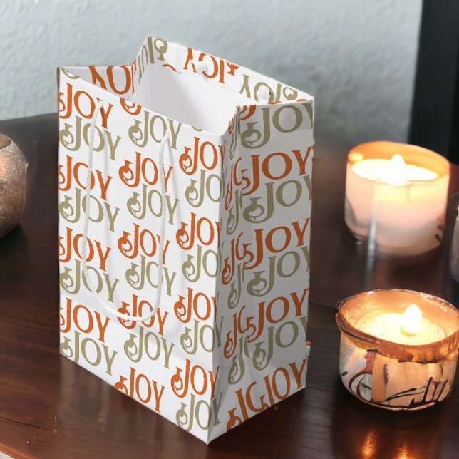 Modern friska jul (Modern Joy Christmas Medium Gift Bags from Ricaso)