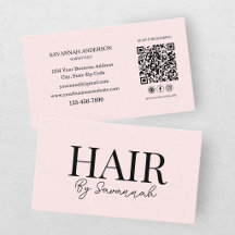 Modern frisör Pink Blush QR-kod