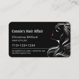 Modern Frisörbokning Visitkort