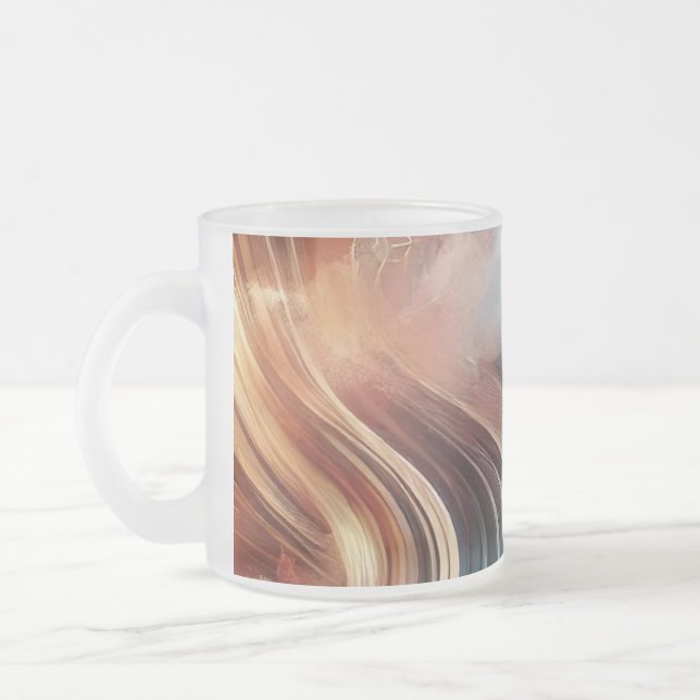 Modern Frostat Glass Mugg (Vänster)