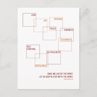 Modern frukt i den andliga utformningen vykort