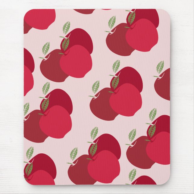 Modern fruktinspirerat äpple musmatta (Framsidan)