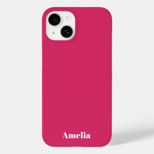 Modern fuchsia vit script Personligt Namn