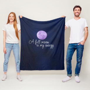 Modern FULL MOON Offert Lila Fleecefilt
