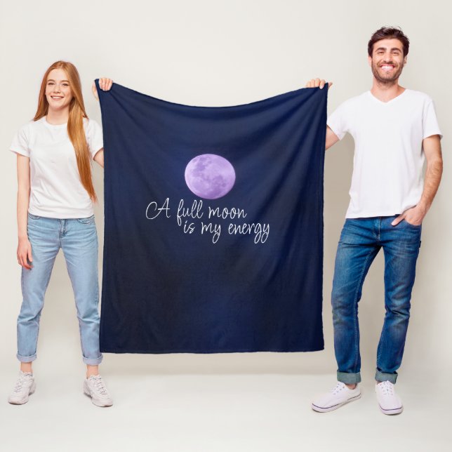 Modern FULL MOON Offert Lila Fleecefilt (På plats)