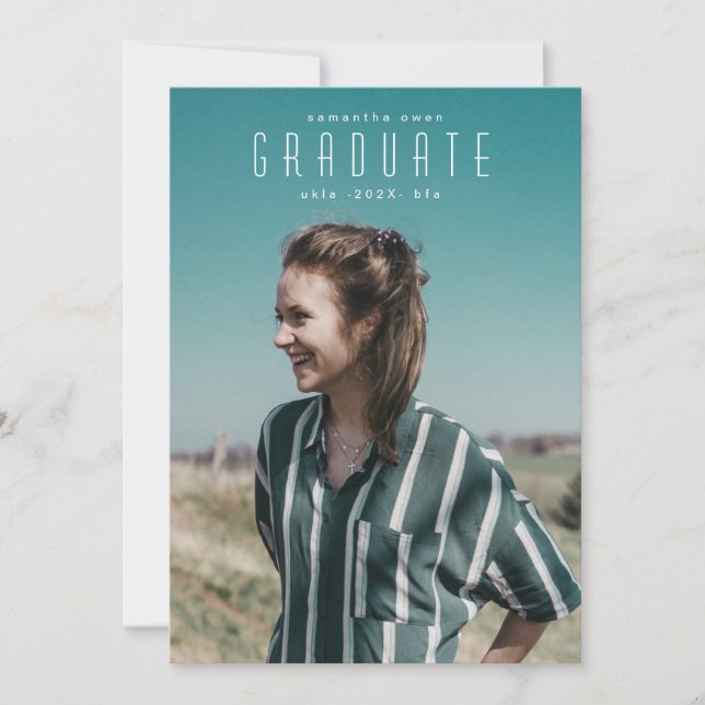 Modern Fullt Bleed Student Photo Universiteten Meddelande (Framsida)