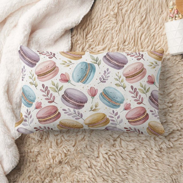Modern Fun Sweet Macaroons Lumbarkudde (Filt)