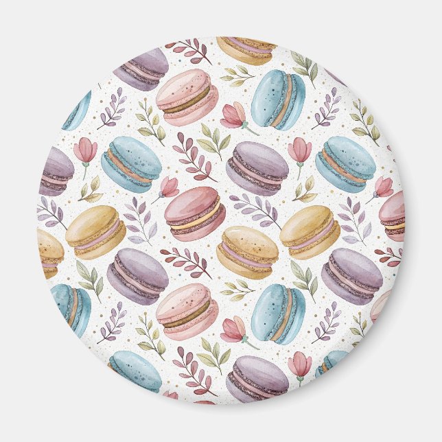 Modern Fun Sweet Macaroons Magnet (Framsidan)