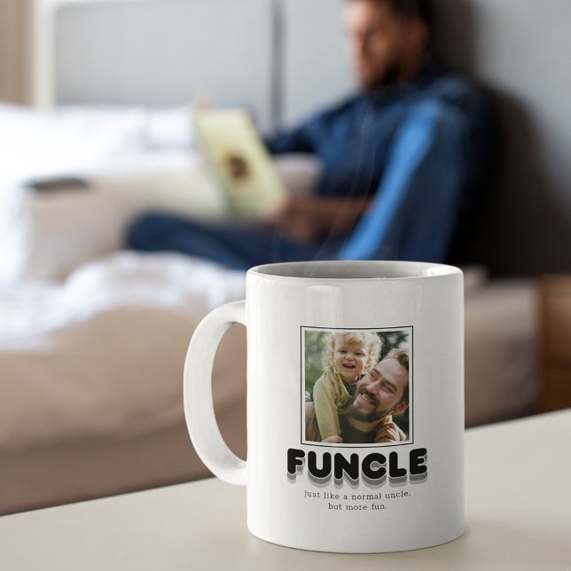 Modern Funcle farbror Photo Kaffemugg (Skapare uppladdad)