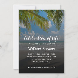 Modern Funeral | Beach Handflatan Firande Life Inbjudningar