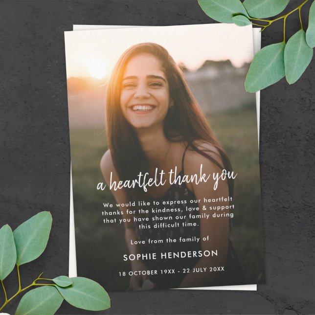 Modern Funeral | Firande i Life Photo Tack Kort (Skapare uppladdad)