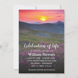 Modern Funeral | Firande i Life Sunset Inbjudningar