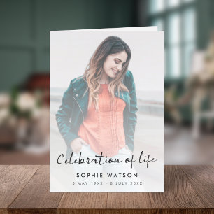 Modern Funeral   Fotoordning för tjänst har mappat Program