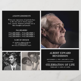 Modern Funeral Service Program Firande of Life