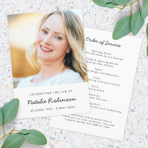 Modern Funeral   Serviceorder Life Firande Program