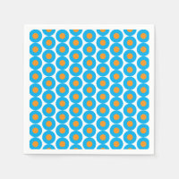 Modern Funky för Bright Blue Orange Polka dots