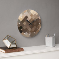 Modern funky mosaik konst mönster väggklocka