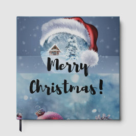 Modern funny cute Christmas reindeer Gästböcker