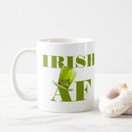 Modern Funny IRISH AF Kaffemugg