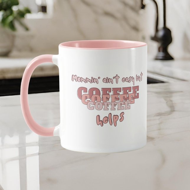 Modern Funny Mamma-Rosa Mugg (Skapare uppladdad)