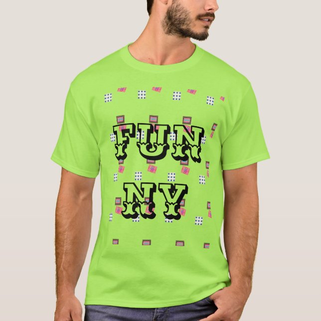 MODERN FUNNY MAN'S BLACK T-Shirt (Framsida)